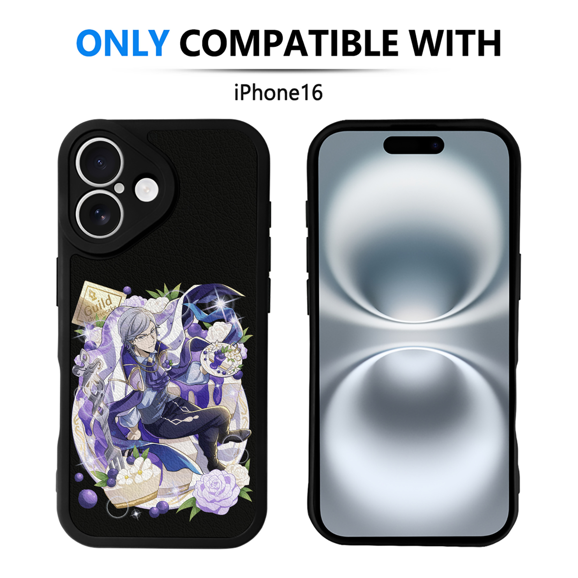 （画像用） 文豪ストレイドッグス Bungo Stray Dogs 【iPhone 16シリーズ対応】シリコンスマホケース（レザー調） 材質：シリコン